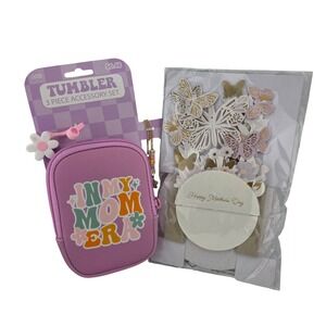 Mothers Day Gift Bundle In My Mom Era Tumbler Accessory Set Musical Card